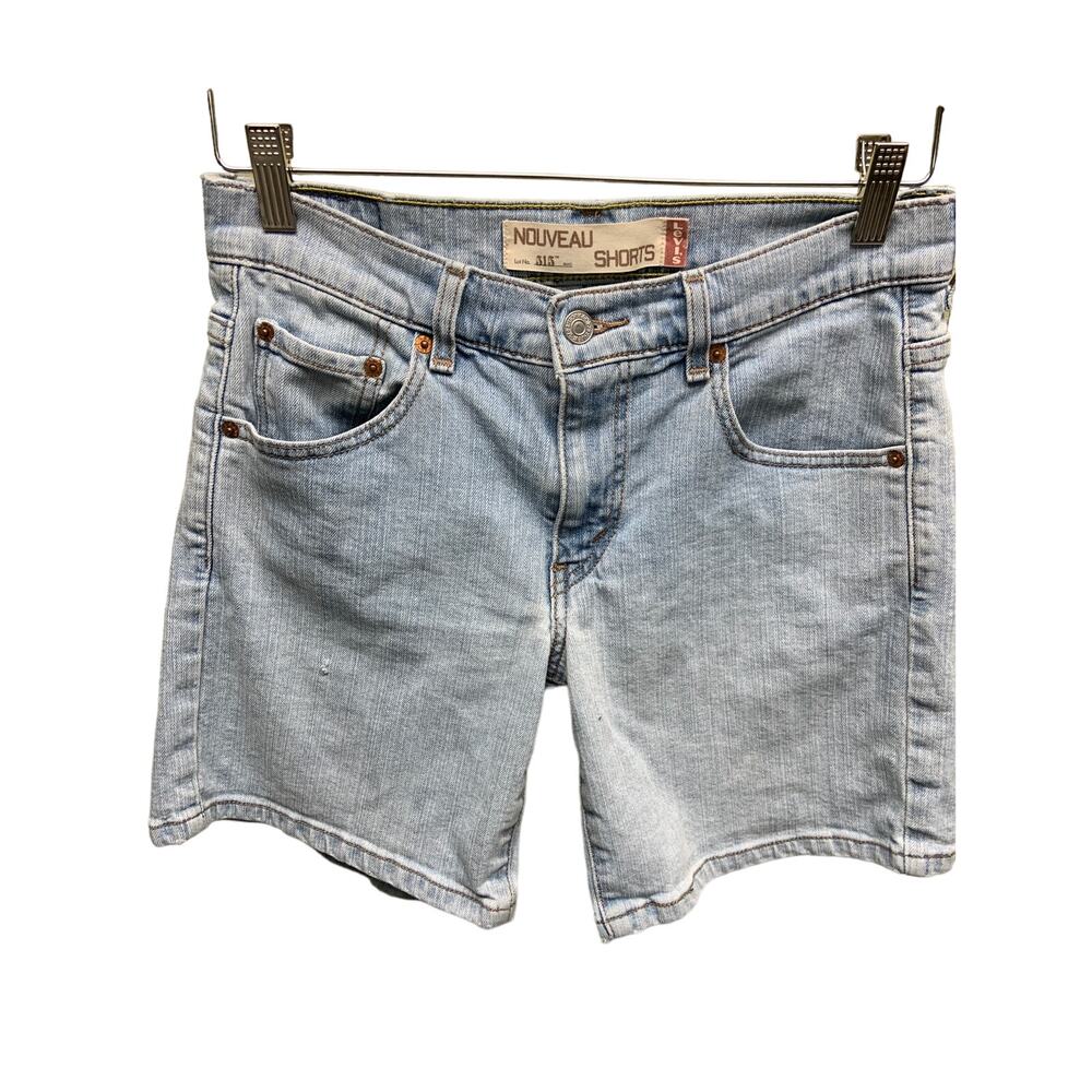 Nouveau Levis Shorts Mid Rise Distressed Denim Light Shorts Size 6